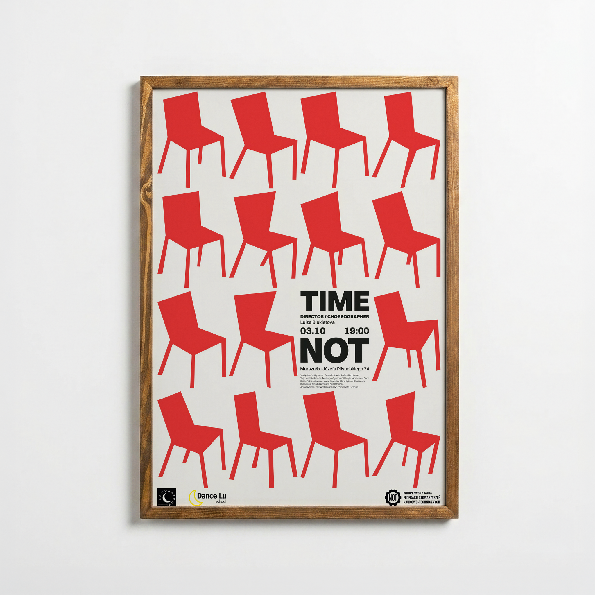 Time Is Not – Abstract Chair Poster