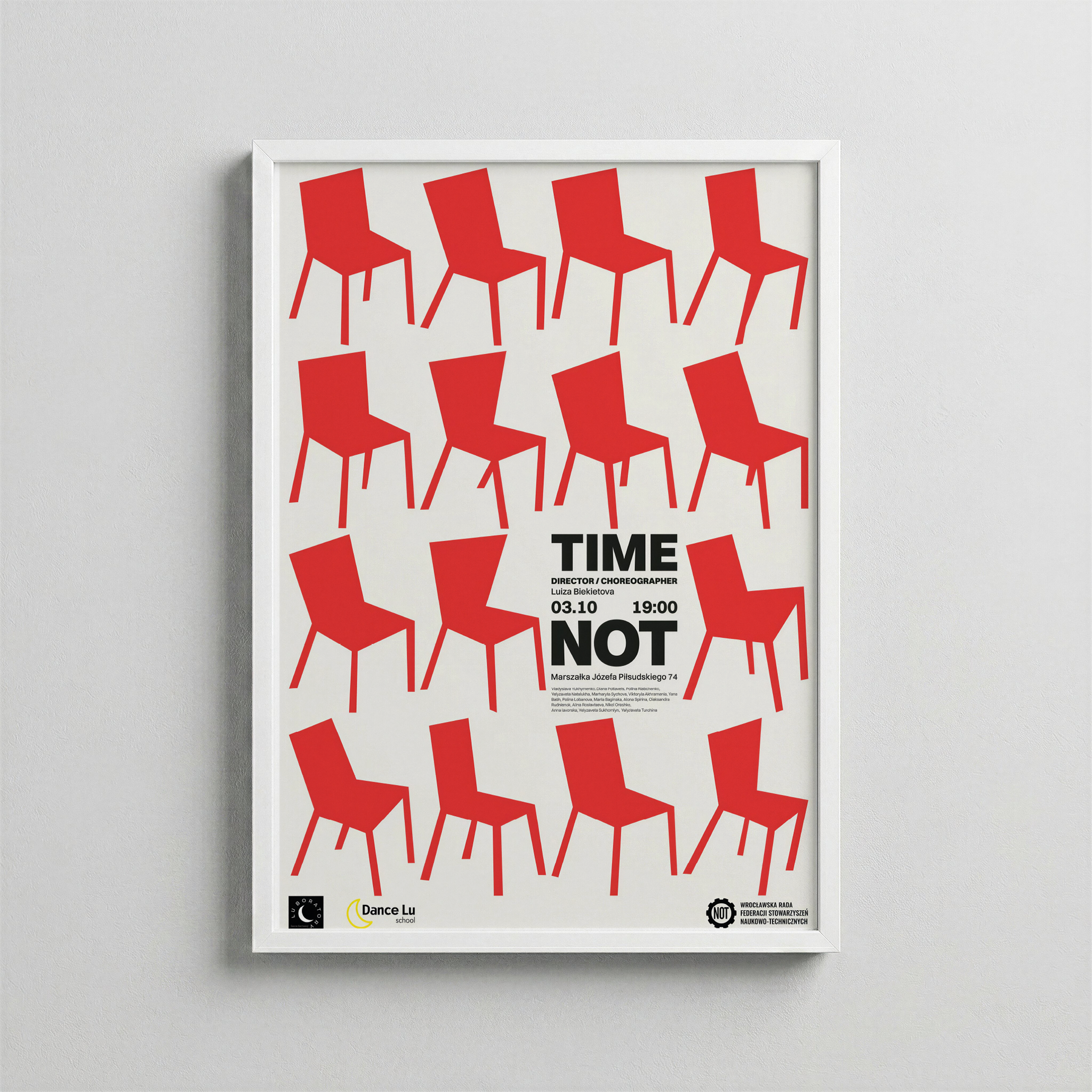 Time Is Not – Abstract Chair Poster