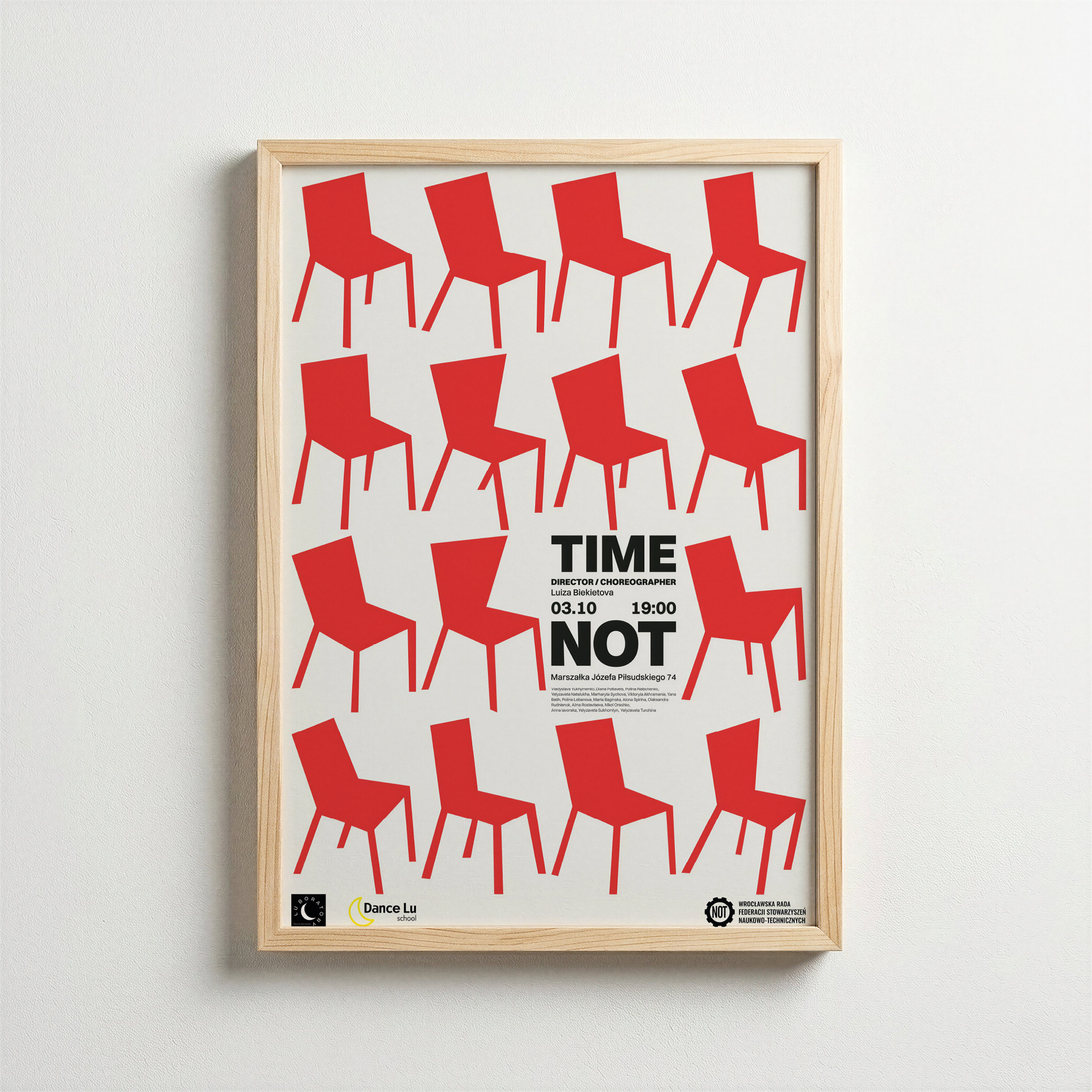 Time Is Not – Abstract Chair Poster