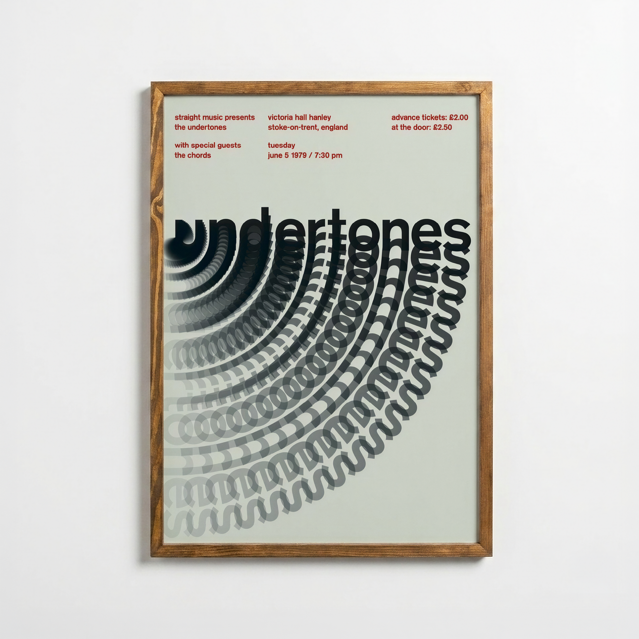 Undertones – Hareketli Tipografi Konser Posteri