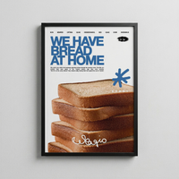 We Have Bread – Minimal Food Poster