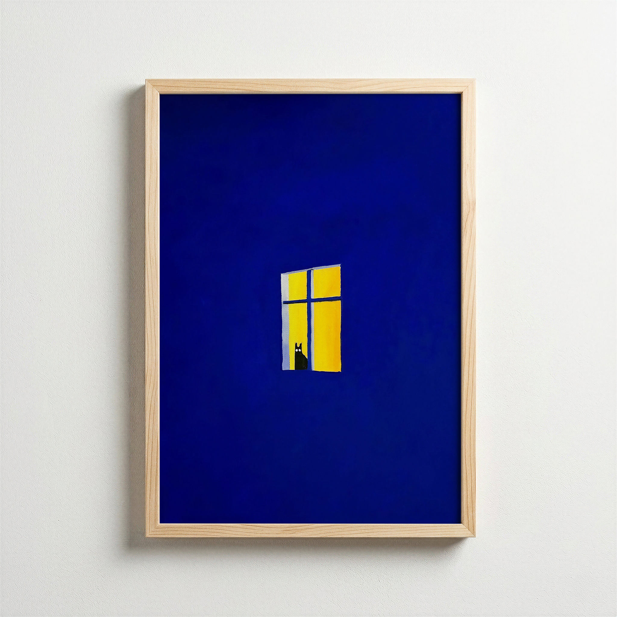 Yalnız Pencere – Minimal Gece Posteri