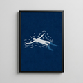 Yüzen Sessizlik – Minimal Yüzüş Posteri