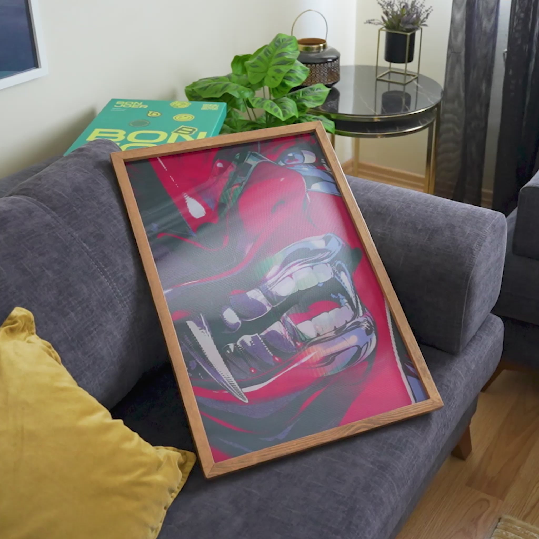 Chrome Lenticular Poster hareket efekti videosu
