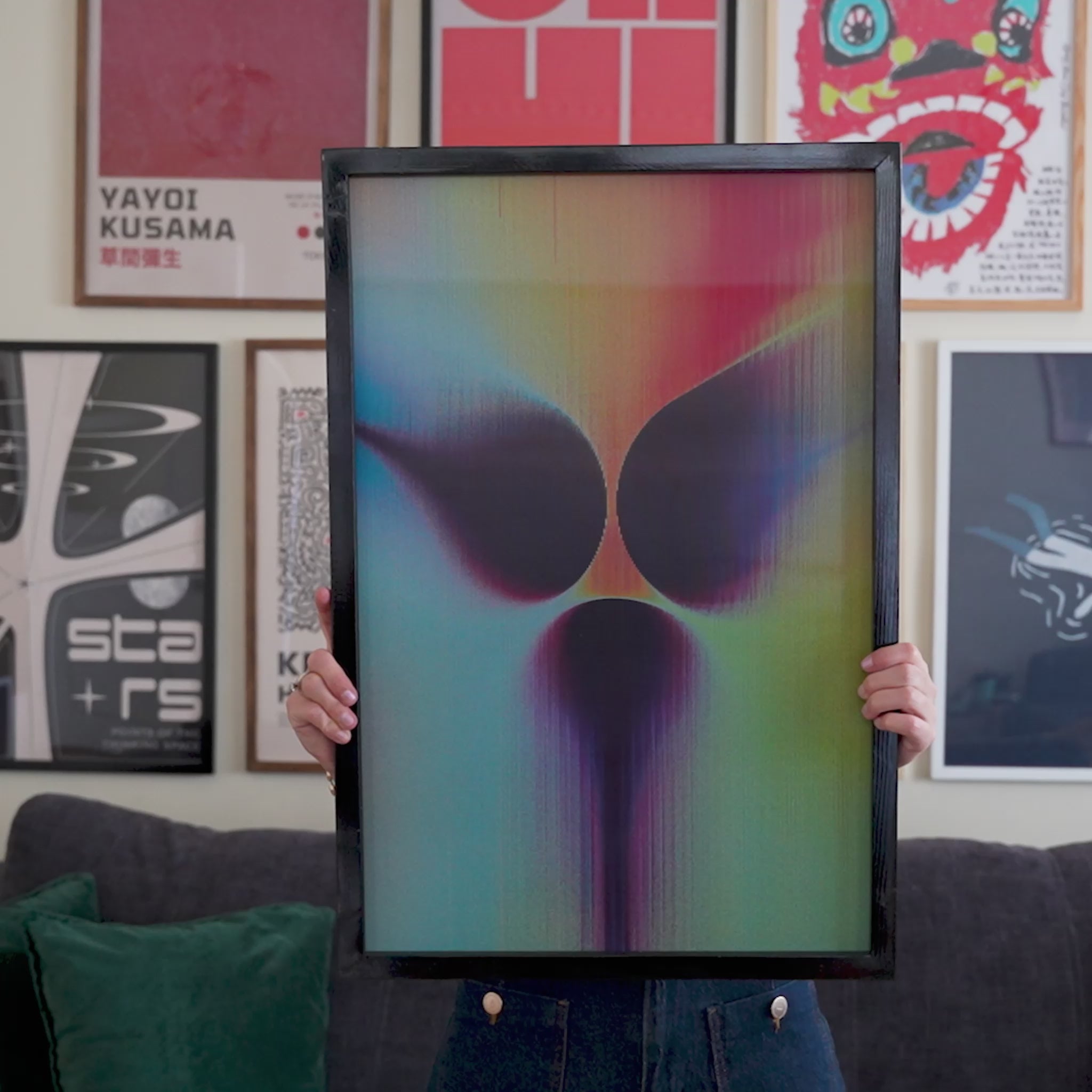Distortion Lenticular Poster hareket efekti videosu